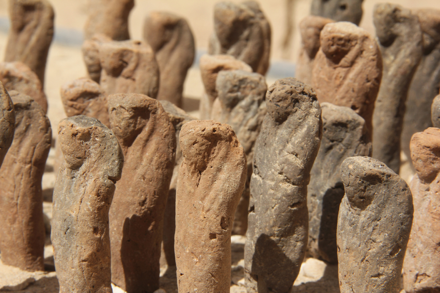 Ushebtis from the Temple of Hatshepsut, photo by. A. Niemirka